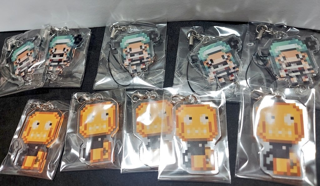 ドット絵アクリルストラップ