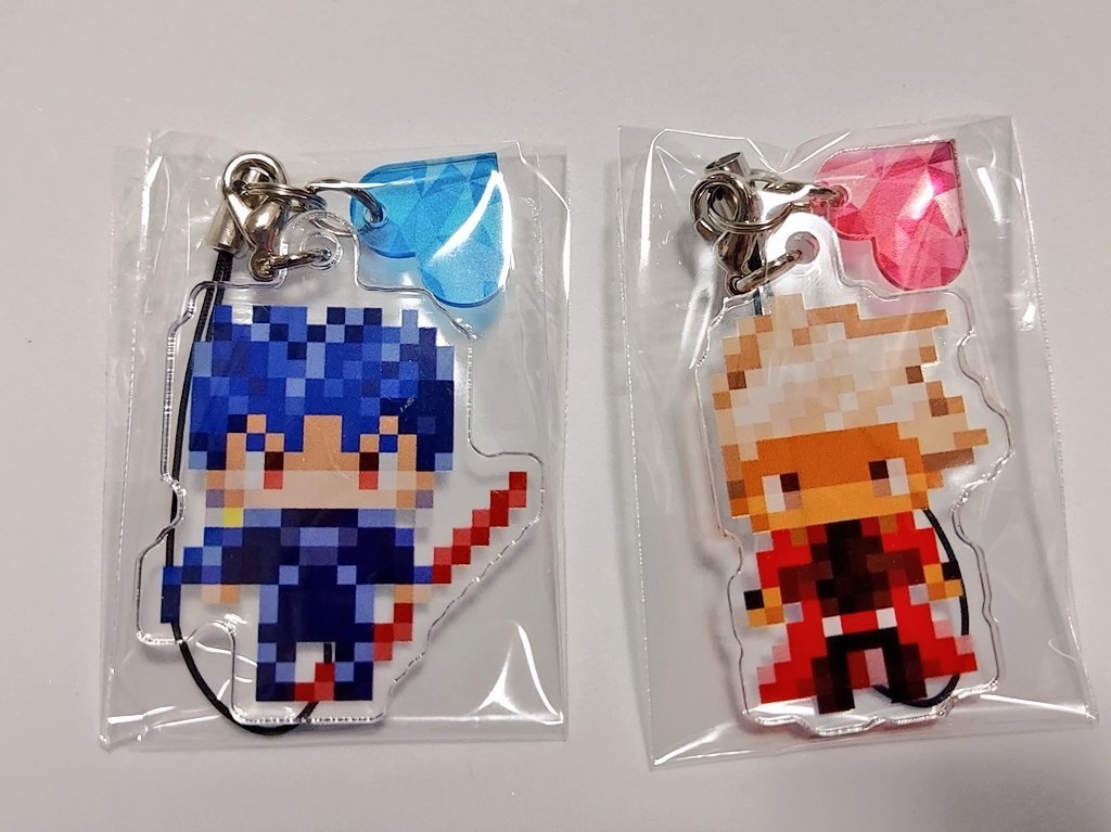 キミガシネ　ドット絵　アクリルキーホルダー キミガシネ ドットアクリルキーホルダーまとめ売り