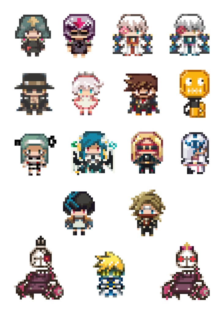 ドット絵シール