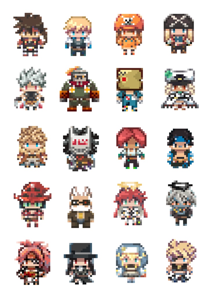 ドット絵シール