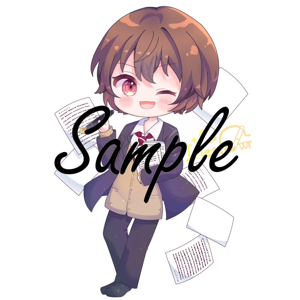 【誕生日記念 / 2024】いりえった誕生日記念サイン付きアクリルキーホルダー&ポストカードセット 2024