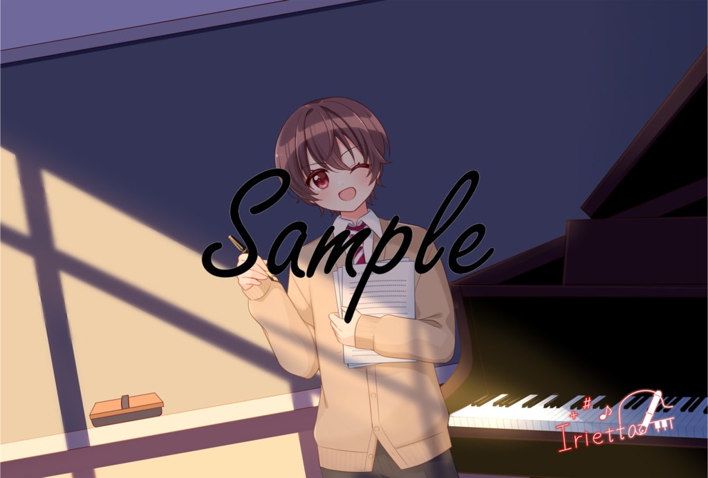 【誕生日記念 / 2024】いりえった誕生日記念サイン付きアクリルキーホルダー&ポストカードセット 2024