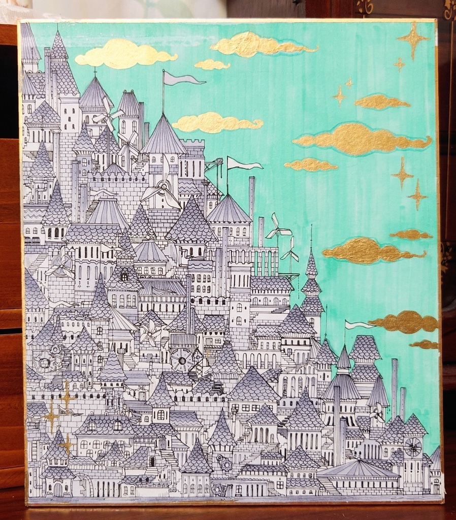 色紙･大 (街2）