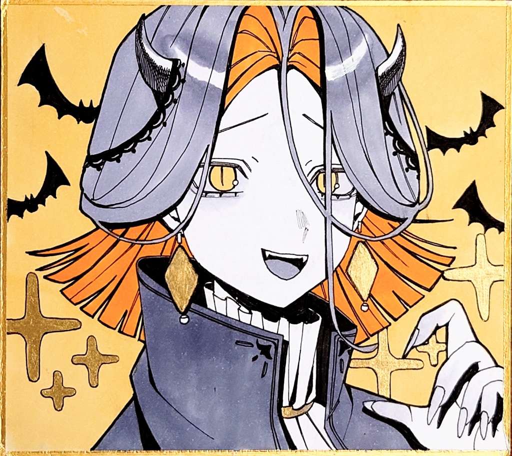 HappyHalloween！色紙･中 (モル) 