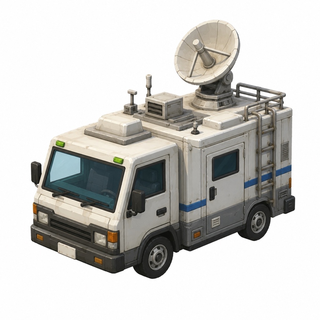 放送車-3Dmodel