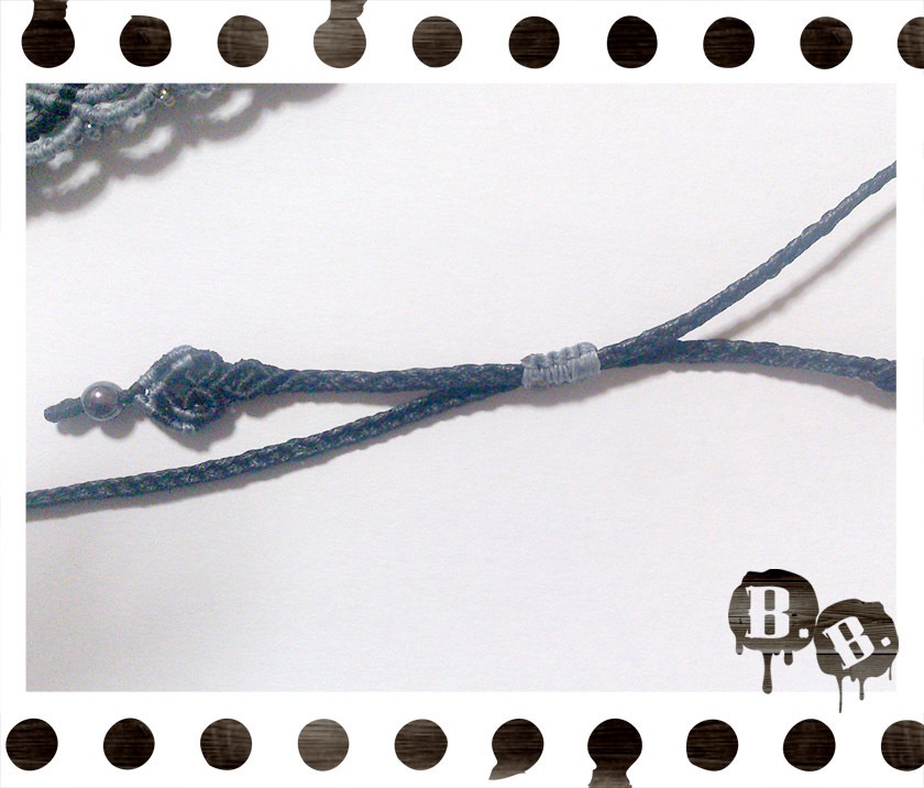 チョーカー【ドッグティースアメジスト】【ブルーグレーコードxブラックコード】【ハンドメイドアクセサリー】