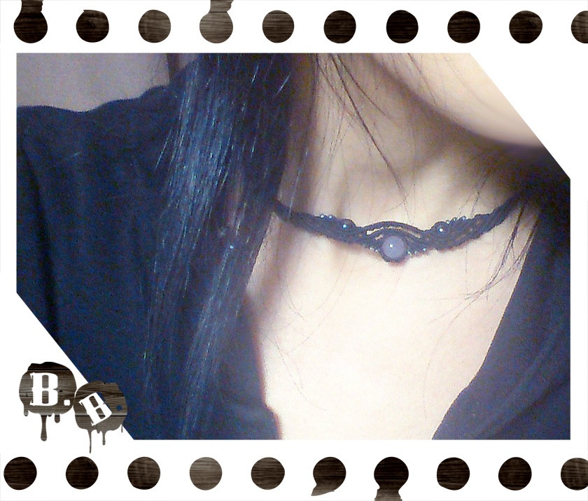 ダブルウェーブクラウンネックレス【ラベンダーアメジスト】【ブラックコード】【ハンドメイドアクセサリー】