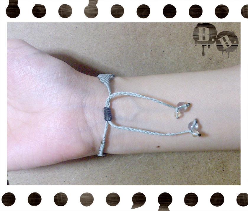 ウェーブウェブブレスレット【ラピスラズリ】【シルバーグレーxブラック】【ハンドメイドアクセサリー】