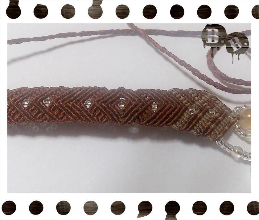 ザッハトルテチョーカー【カーネリアンオーラ】【チョコブラウンxライトブラウン】【ハンドメイドアクセサリー】