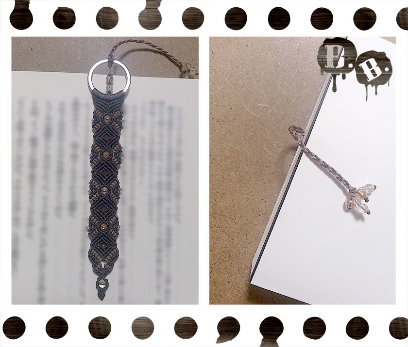 リングブックマーク【2色】【ハンドメイドアクセサリー】