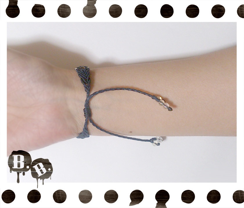 5ストーンデザインブレスレット【3色】【ハンドメイドアクセサリー】