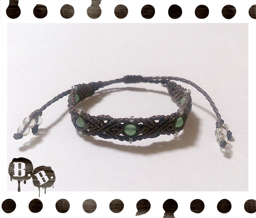 5ストーンデザインブレスレット【3色】【ハンドメイドアクセサリー】