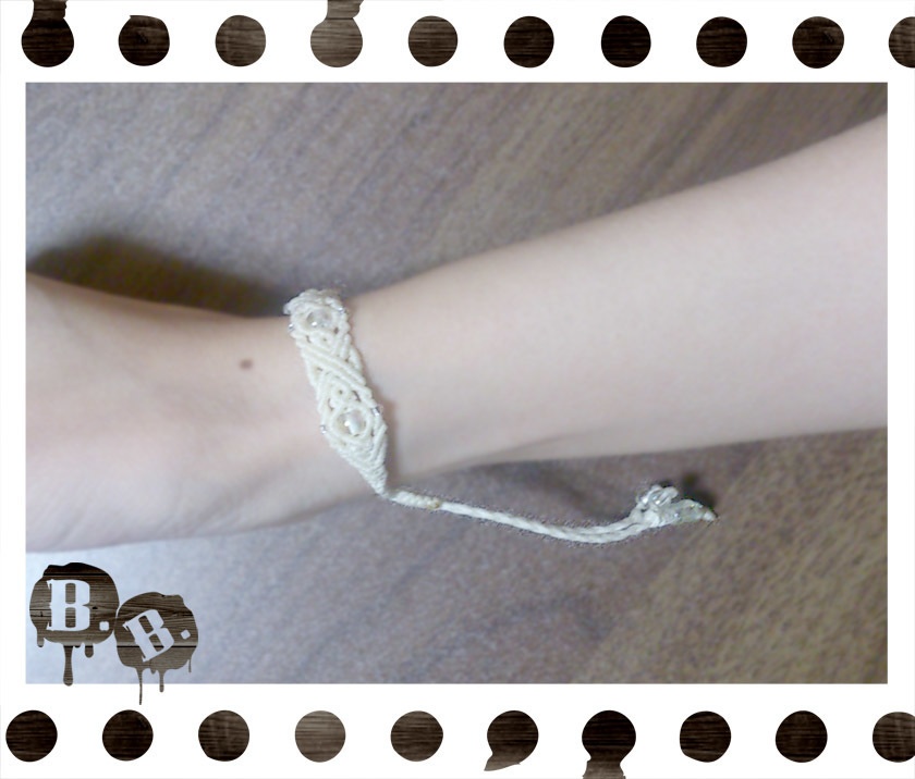 5ストーンデザインブレスレット【3色】【ハンドメイドアクセサリー】