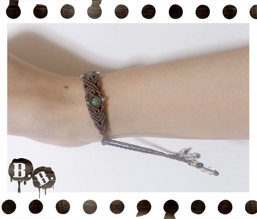 5ストーンデザインブレスレット【3色】【ハンドメイドアクセサリー】