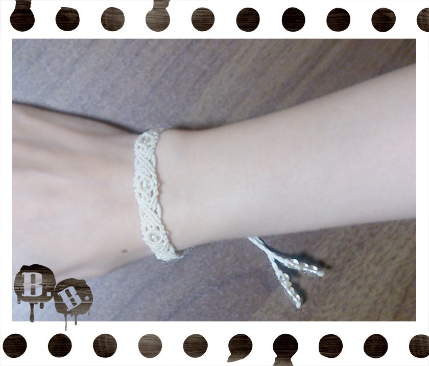 5ストーンデザインブレスレット【3色】【ハンドメイドアクセサリー】