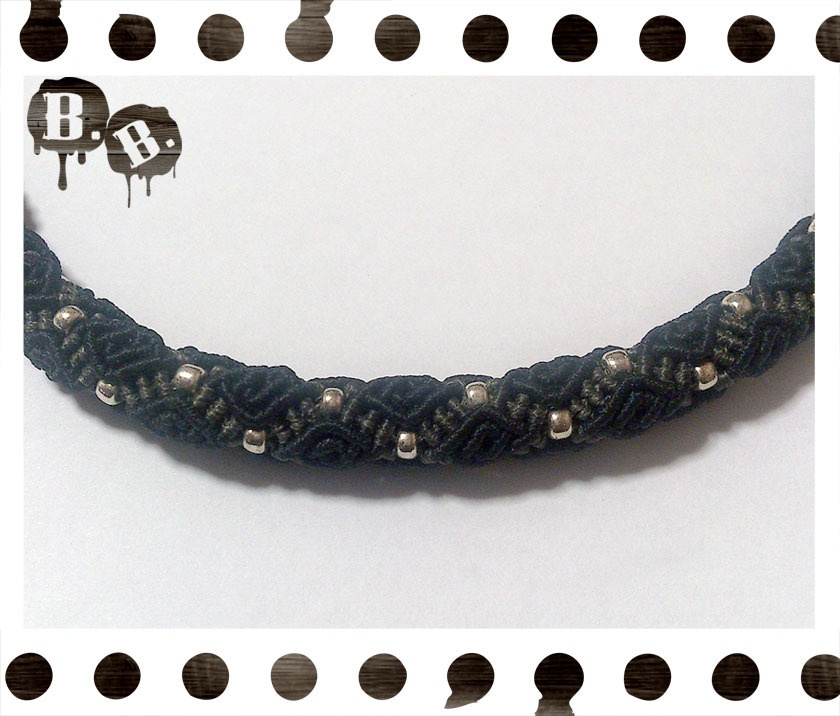 スネークチョーカー【オニキス】【ブラック】【ハンドメイドアクセサリー】