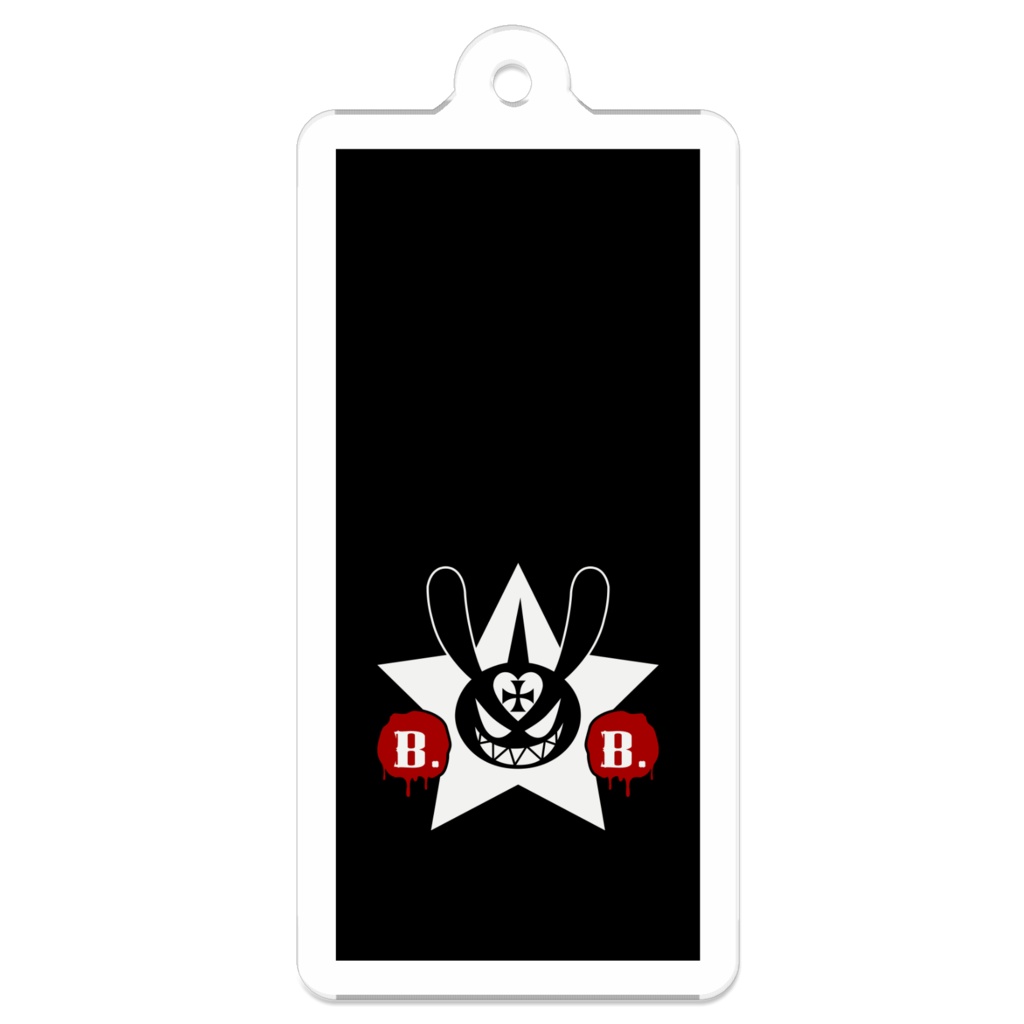 アクリルキーホルダー／BunnyBeeブラックライン