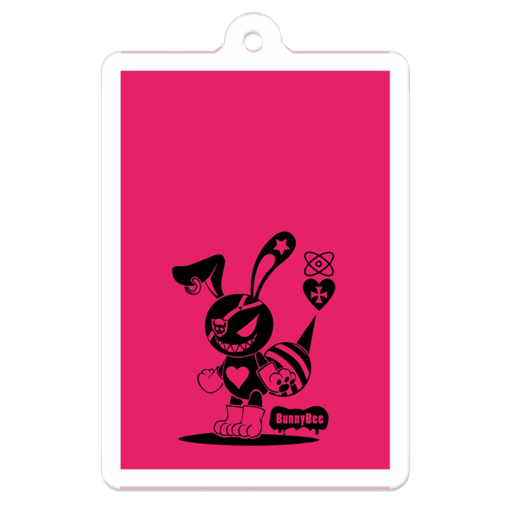 アクリルキーホルダー／BunnyBeeピンク