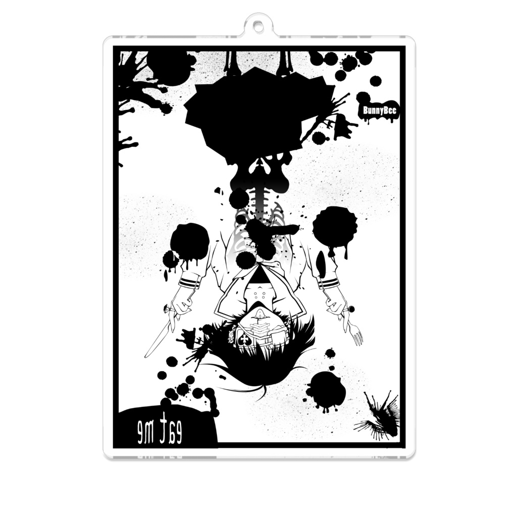 アクリルキーホルダー／骸骨少女