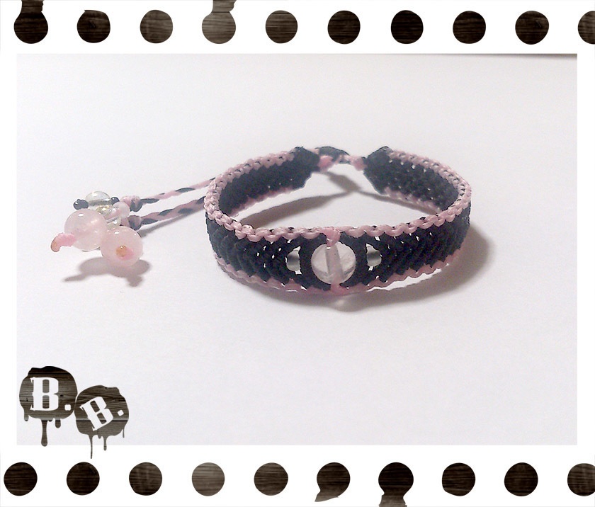 アウトラインブレス【マルチストーン】【マルチカラーコード】【ハンドメイドアクセサリー】