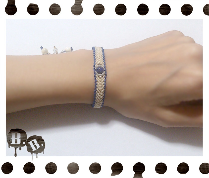 アウトラインブレス【マルチストーン】【マルチカラーコード】【ハンドメイドアクセサリー】