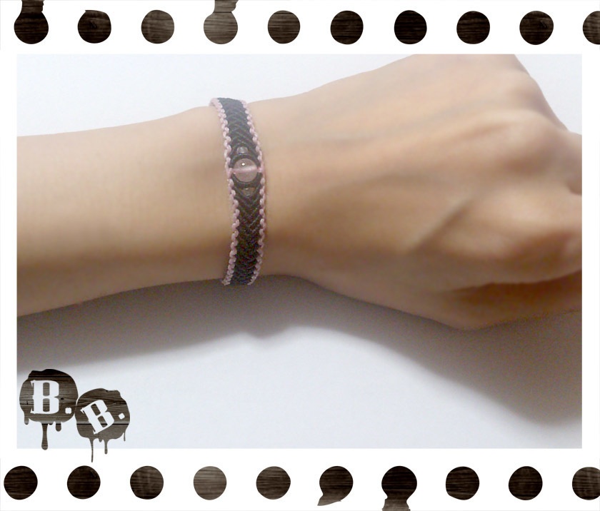 アウトラインブレス【マルチストーン】【マルチカラーコード】【ハンドメイドアクセサリー】