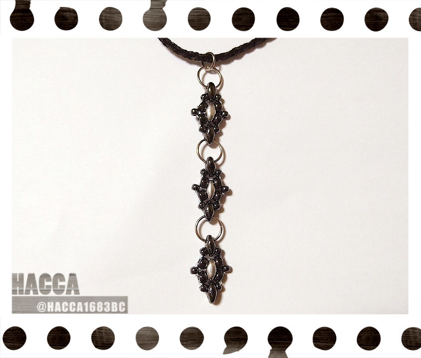 ミニチュアドロップクロスセット【チェコビーズ】【ハンドメイドアクセサリー】