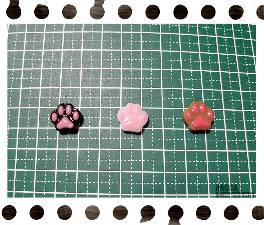 肉球マスクピアス【レジン】【マグネットピアス】【ハンドメイドアクセサリー】