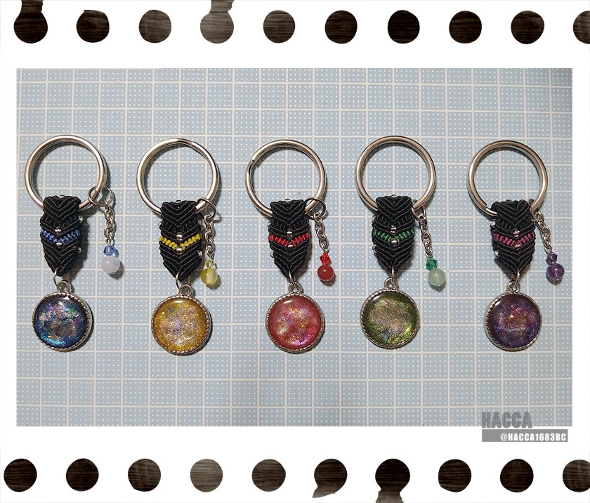 【特別おまけ付】クラウンプラネットキーホルダー【レジン】【キーホルダー】【ハンドメイドアクセサリー】