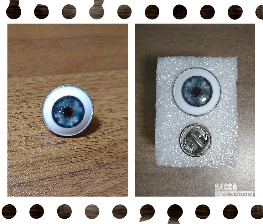 アイボールピンズ【レジン】【ピンズ】【ハンドメイドアクセサリー】