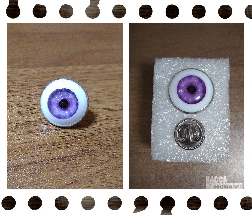 アイボールピンズ【レジン】【ピンズ】【ハンドメイドアクセサリー】