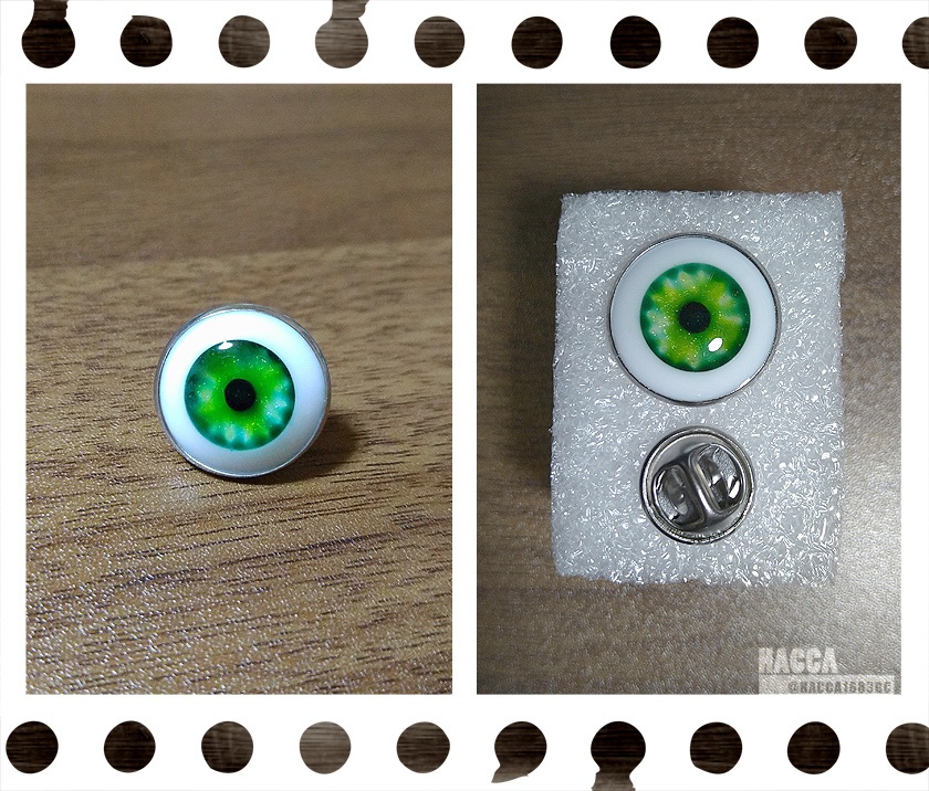 アイボールピンズ【レジン】【ピンズ】【ハンドメイドアクセサリー】