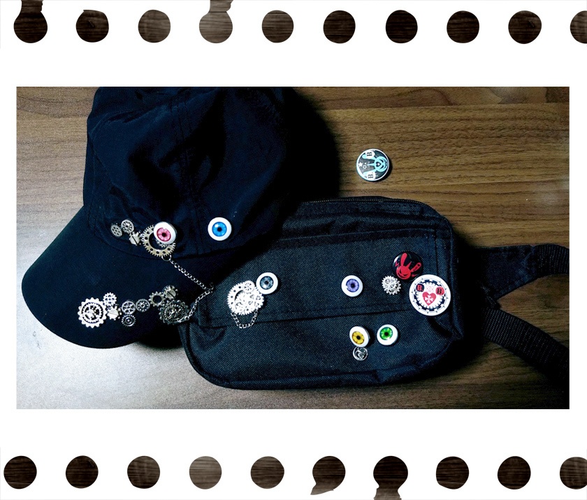 アイボールピンズ【レジン】【ピンズ】【ハンドメイドアクセサリー】