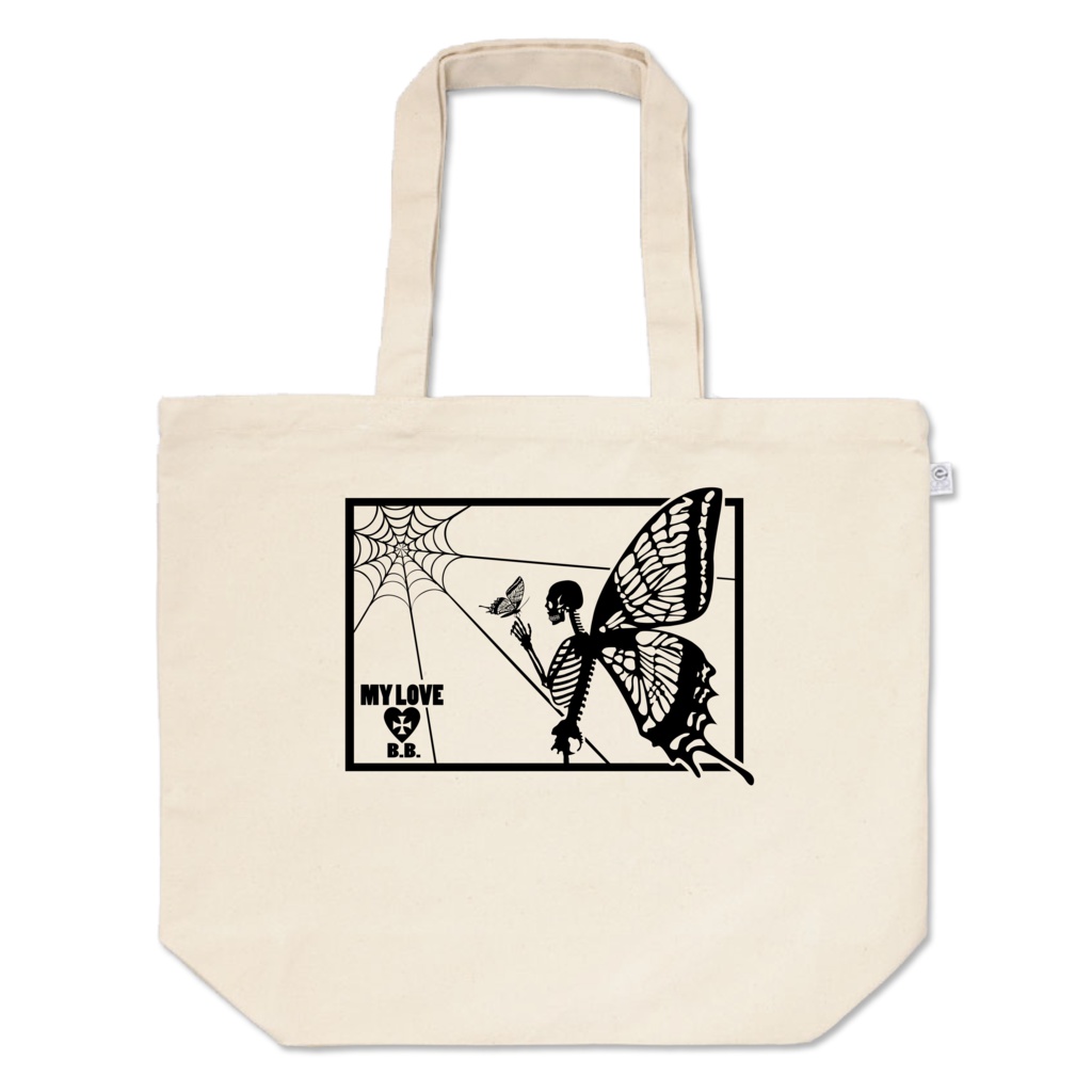 BunnyBeeトート【バタフライスカル・マイラブ】
