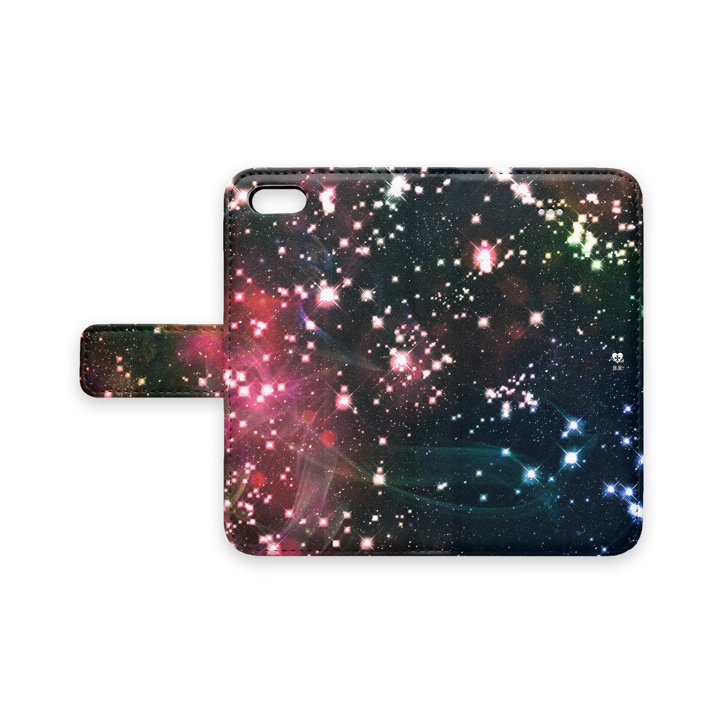 BunnyBee手帳型iPhoneケース【スターズ・レッド】