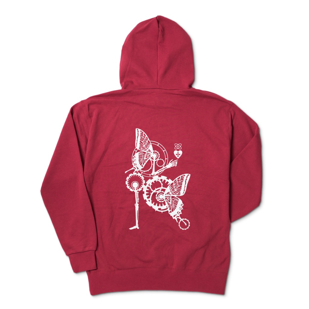 BunnyBeeジップパーカー【スケリトルバタフライ・アンドロイド】