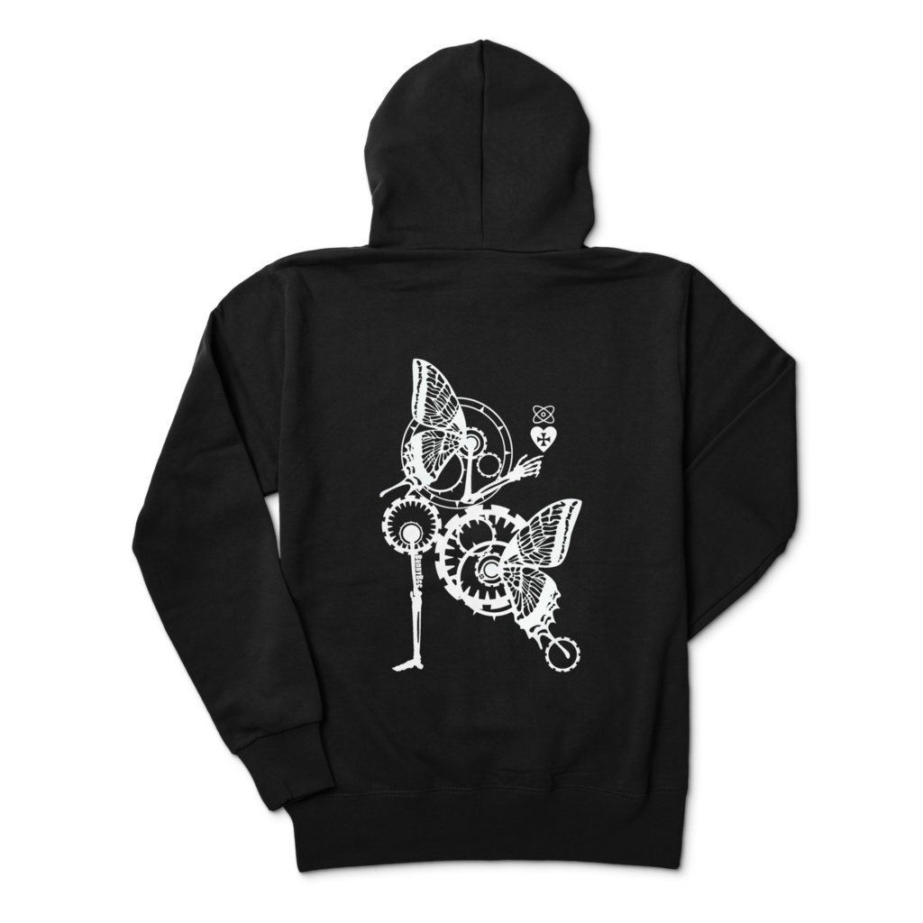 BunnyBeeジップパーカー【スケリトルバタフライ・アンドロイド】