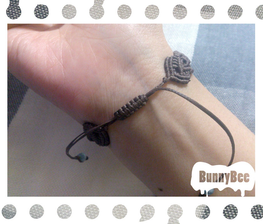 ブレスレット【マリンタイガーアイ】【ブラウンコード】【ハンドメイドアクセサリー】