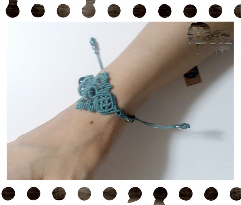 【アシンメトリー】蝶蜂のブレスレット【シルバーパープルオーラ】【ブルーグリーンコード】【ハンドメイドアクセサリー】