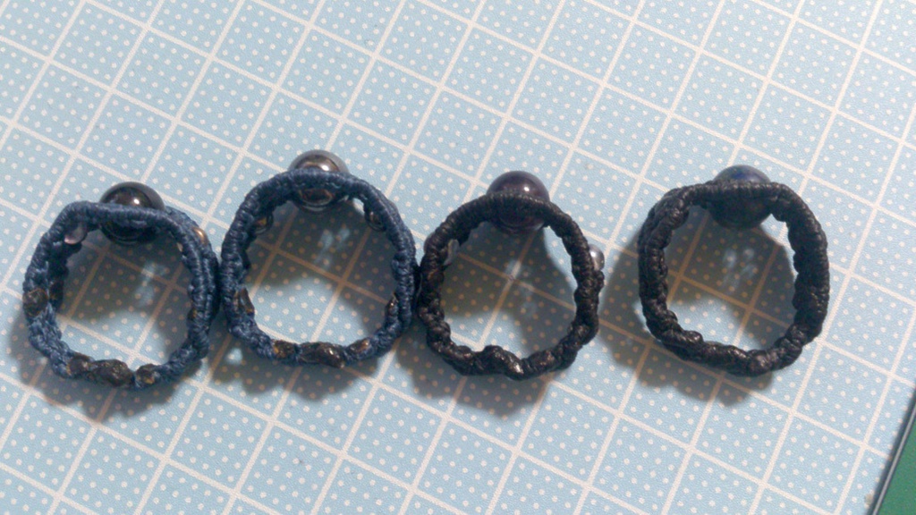 オーダーアクセサリー2【ブラウンコードノンホールピアスセット】【ブラックコードブレス/リング】【ネイビーコードリング】【ネイビーコードペンダント】