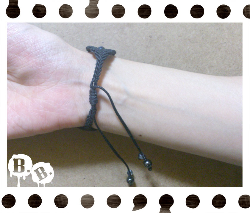 【レイニークローバー・ブラック】ブレスレット・ピアスセット【マリンタイガーアイ】【ブラックコード】【ハンドメイドアクセサリー】