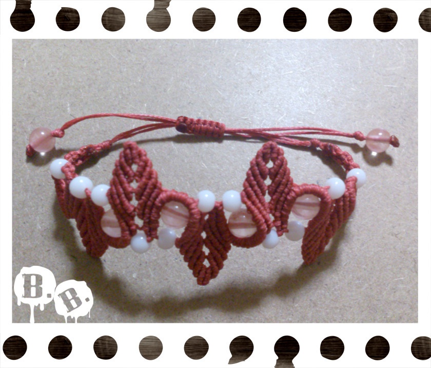 ブレスレット【チェリークォーツ】【レッドコード】【ハンドメイドアクセサリー】