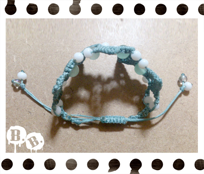 ブレスレット【アベンチュリン】【ブルーグリーンコード】【ハンドメイドアクセサリー】