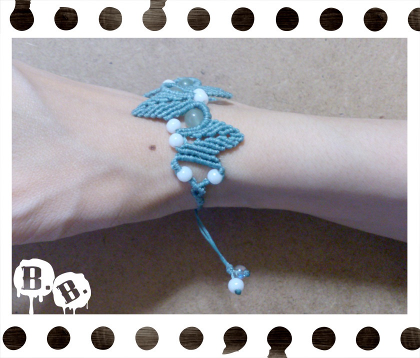 ブレスレット【アベンチュリン】【ブルーグリーンコード】【ハンドメイドアクセサリー】