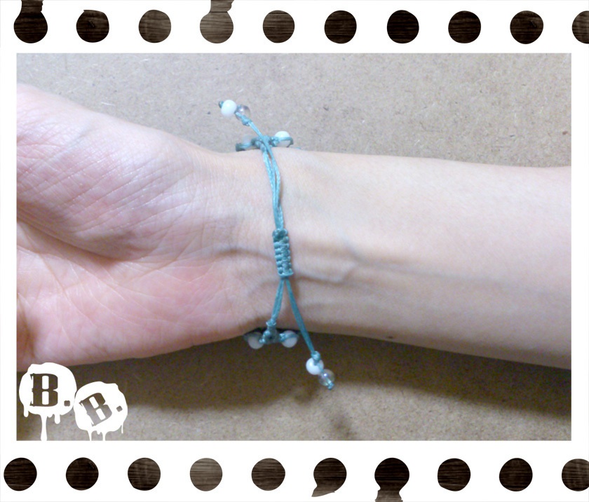 ブレスレット【アベンチュリン】【ブルーグリーンコード】【ハンドメイドアクセサリー】