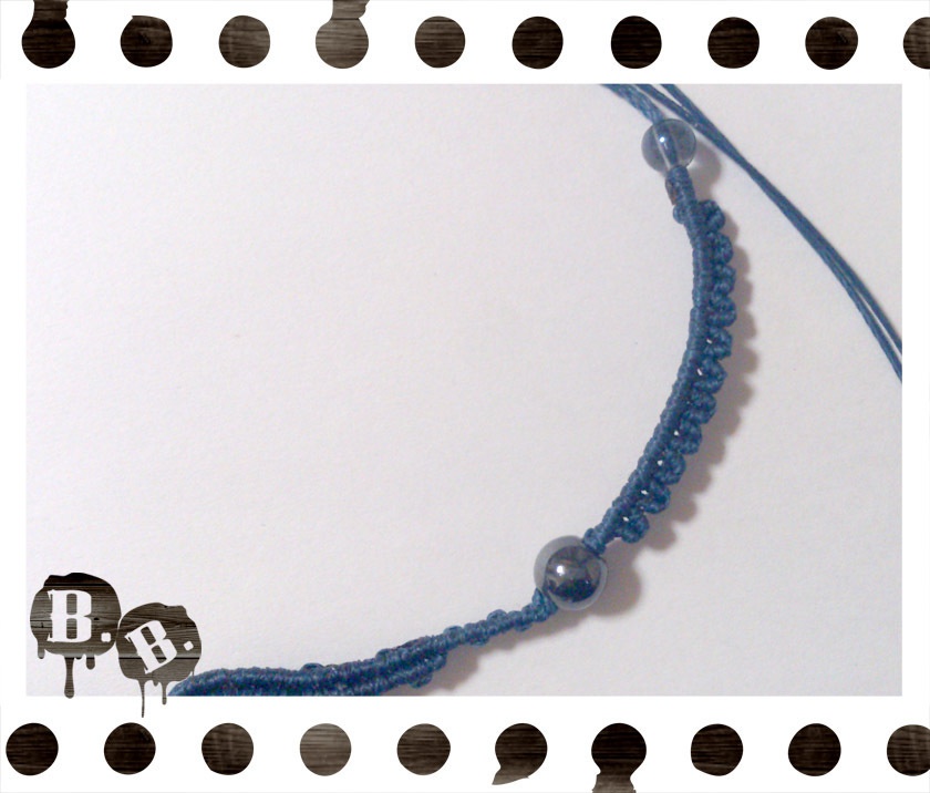 【クローバー・スコール】チョーカー・ピアスセット【スモーキークォーツ】【ネイビーコード】【ハンドメイドアクセサリー】