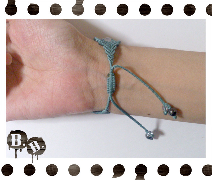 【クローバー・アーリーサマー】ブレスレット・ピアスセット【オニキス】【ブルーグリーンコード】【ハンドメイドアクセサリー】