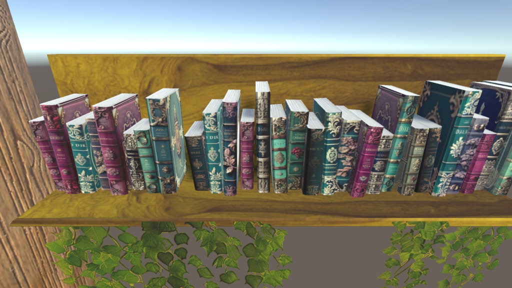 【3Dモデル】本棚2セット【UnityPackage】