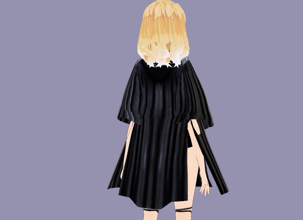 【Vroidカスタムアイテム】Noir Reverie ワンピース【Xwear】