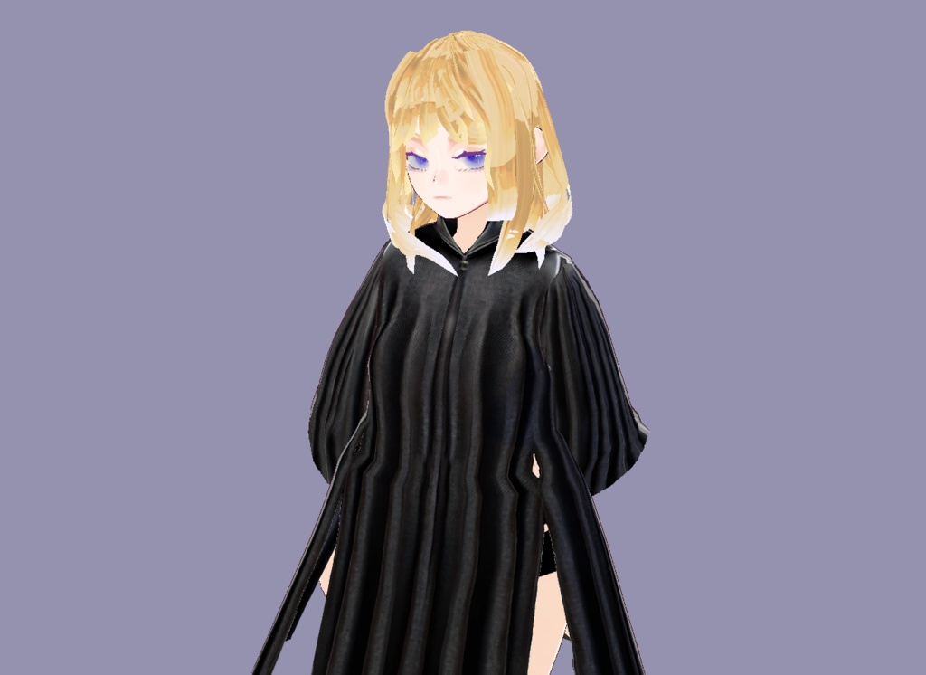 【Vroidカスタムアイテム】Noir Reverie ワンピース【Xwear】